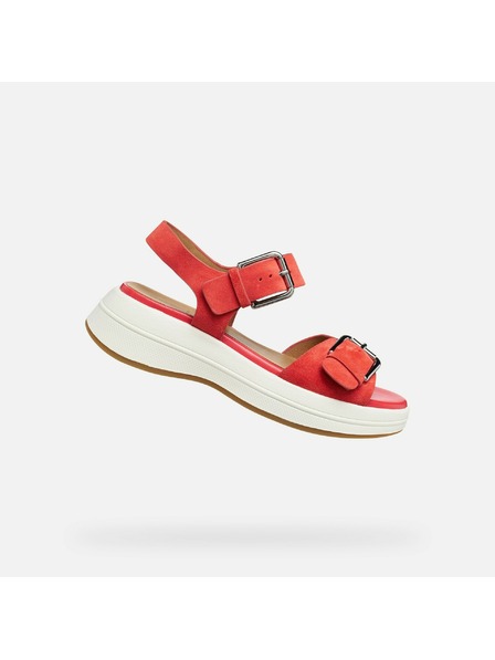 Geox Červené dámské sandály Geox Spherica Ecub-3 S