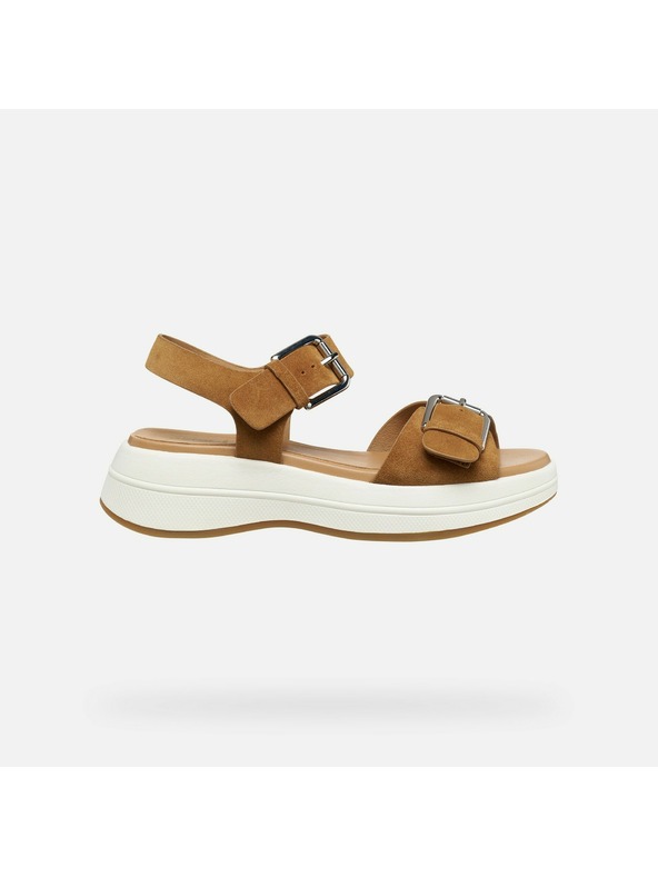Geox Hnědé dámské sandály Geox Spherica Ecub-3 S