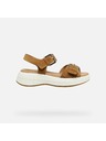 Geox Hnědé dámské sandály Geox Spherica Ecub-3 S