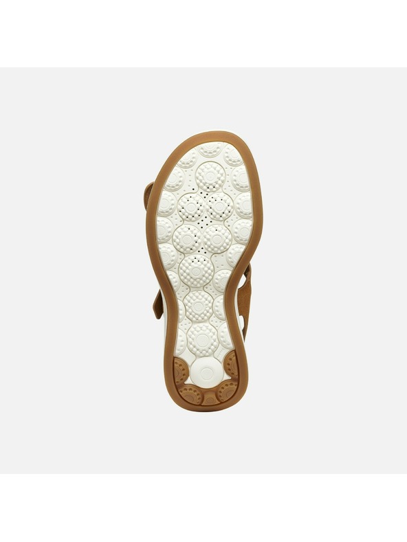 Geox Hnědé dámské sandály Geox Spherica Ecub-3 S