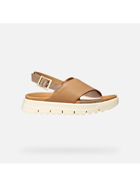 Geox Béžové dámské sandály Geox Xand 2.1S