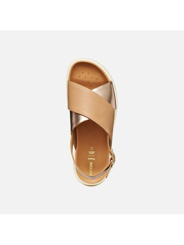 Geox Béžové dámské sandály Geox Xand 2.1S