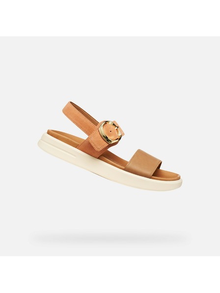 Geox Světle hnědé dámské sandály Geox Xand 2S