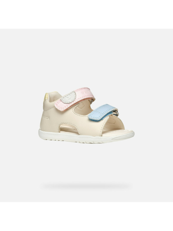 Geox Béžové dívčí sandály Geox Sandal Macchia