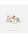 Geox Béžové dívčí sandály Geox Sandal Macchia