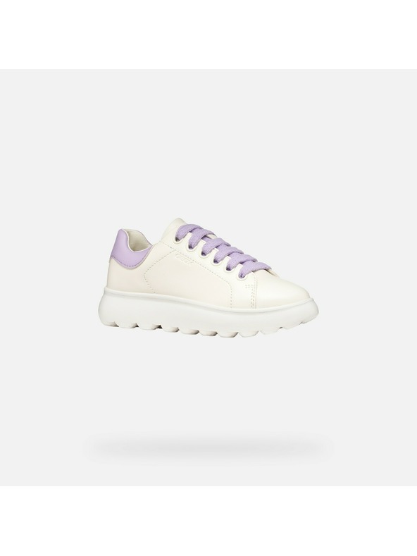 Geox Bílé dívčí tenisky Geox Puffypop