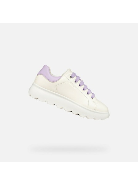 Geox Bílé dívčí tenisky Geox Puffypop