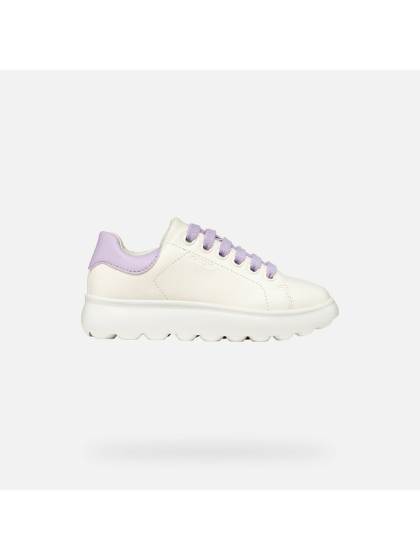 Geox Bílé dívčí tenisky Geox Puffypop