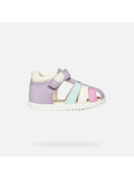 Geox Fialové dívčí boty pro první krůčky Geox Sandal Macchia