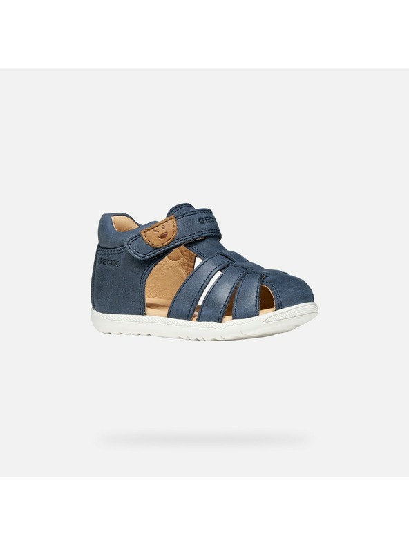 Geox Tmavě modré chlapecké boty pro první krůčky Geox Sandal Macchia