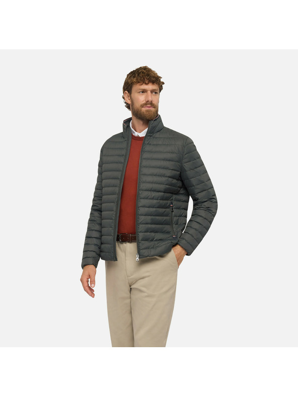 Geox Šedá pánská bunda Geox Warrens