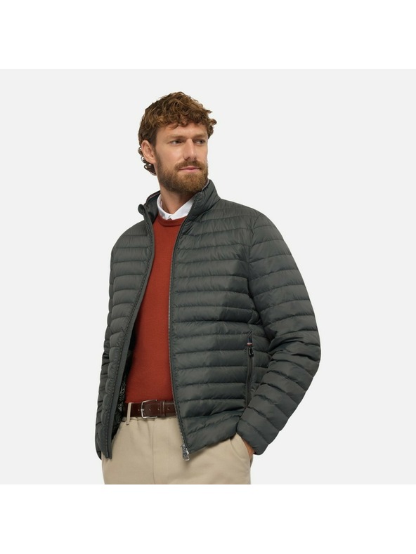 Geox Šedá pánská bunda Geox Warrens