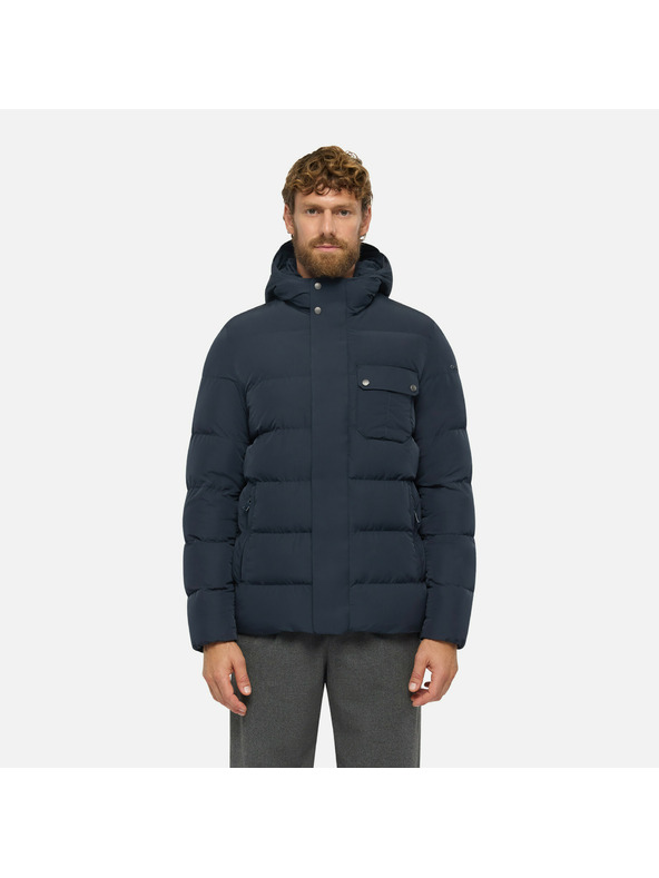 Geox Tmavě modrá pánská bunda Geox Pieve