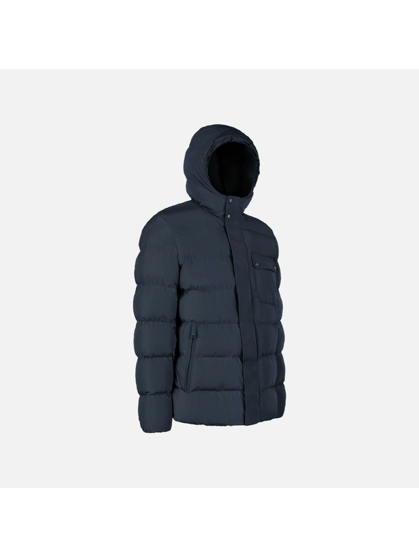 Geox Tmavě modrá pánská bunda Geox Pieve