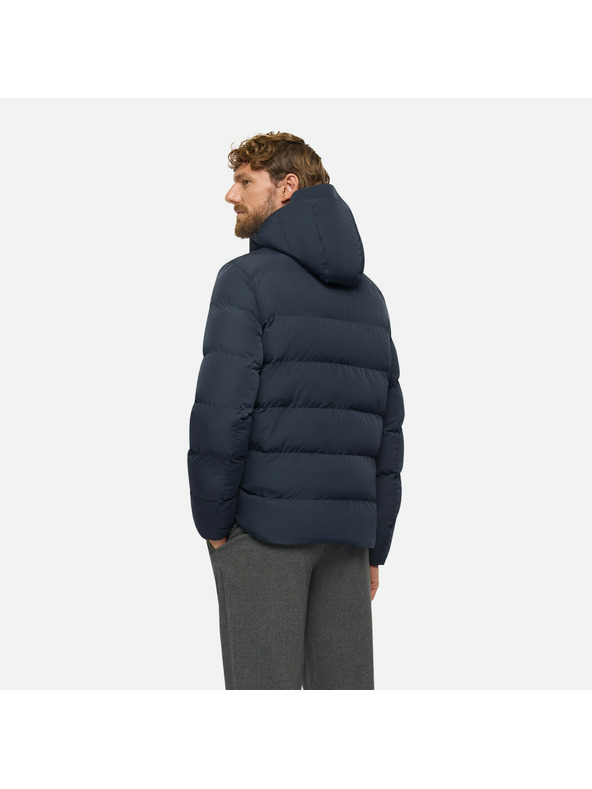 Geox Tmavě modrá pánská bunda Geox Pieve