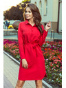 numoco Šaty s kapsami - červená Numoco CAMILLE