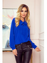 numoco Blůza s vazbou - modra