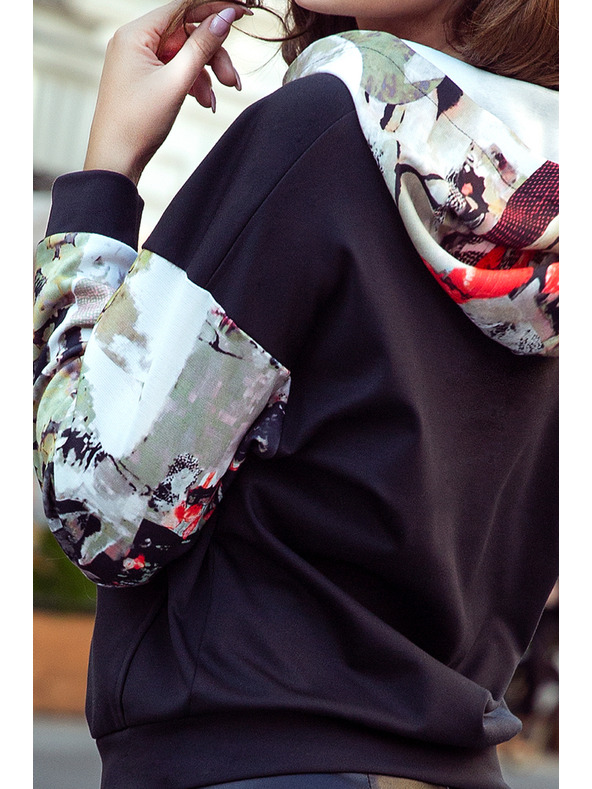 numoco Klokaní mikina s barevnými vložkami