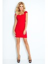 numoco šaty s rukávy - cerveny