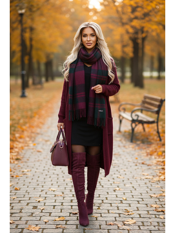 numoco Pohodlné netopýří šaty s dlouhým rukávem - černé