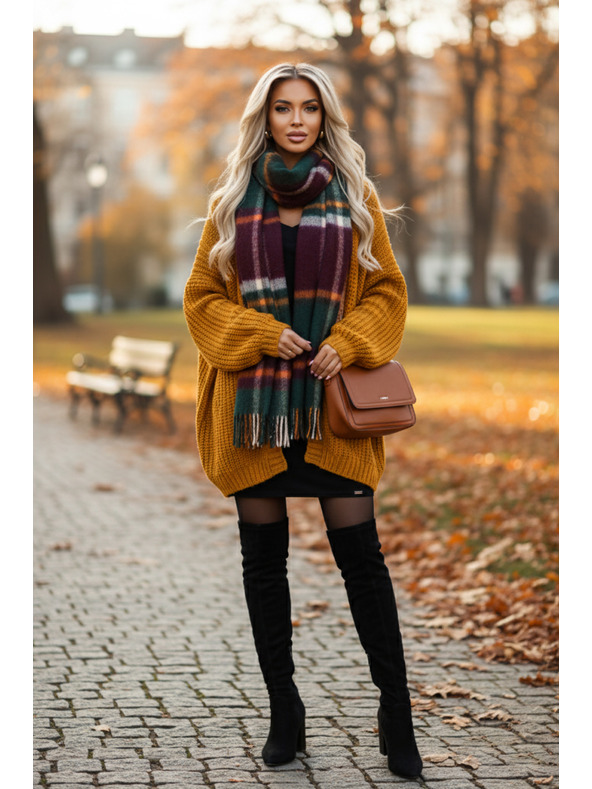 numoco Pohodlné netopýří šaty s dlouhým rukávem - černé