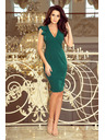 numoco MEGAN Šaty s výstřihem - zelené barvy