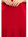 numoco LUCY - plisované pohodlné šaty - červené