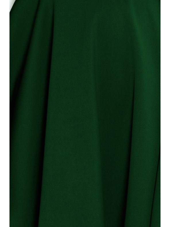 numoco Šaty - srdcovitý výstřih - tmavě zelená