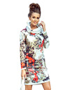 numoco IRENE Rolák šaty - barevný vzor
