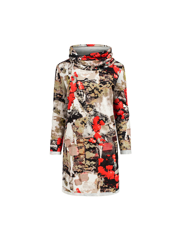 numoco IRENE Rolák šaty - barevný vzor