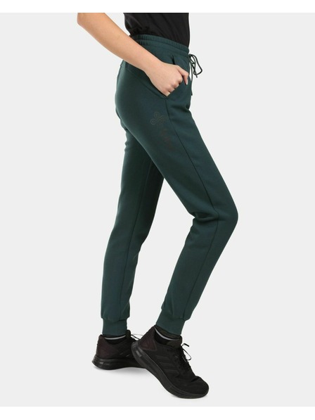 Kilpi Dámské sportovní bavlněné tepláky Kilpi MATTY-W Tmavě zelená