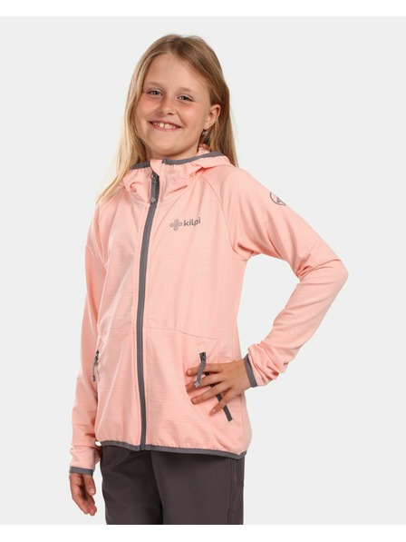 Kilpi Dívčí lehká sportovní mikina s kapucí Kilpi MEMPHIS-JG Korálová