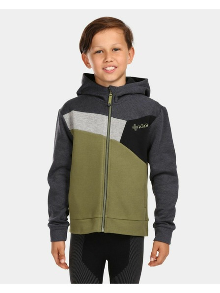 Kilpi Dětská bavlněná mikina Kilpi PREDA-JB Zelená
