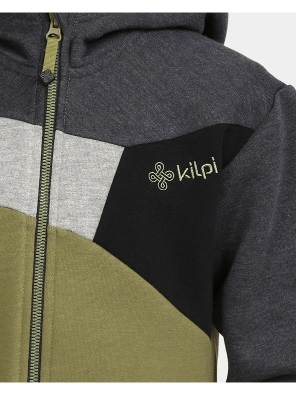 Kilpi Dětská bavlněná mikina Kilpi PREDA-JB Zelená