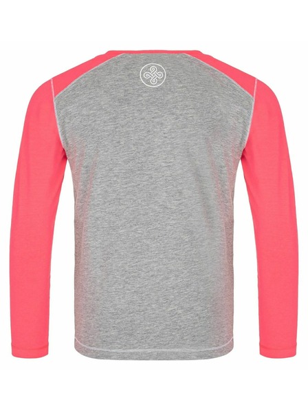 Kilpi Dívčí bavlněné tričko s dlouhým rukávem Kilpi SONIER-JG Světle šedá