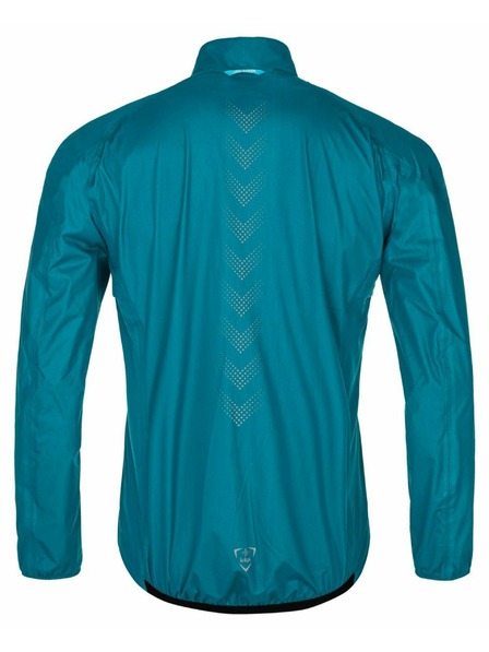 Kilpi Pánská cyklistická nepromokavá bunda Kilpi RAINAR-M Tyrkysová