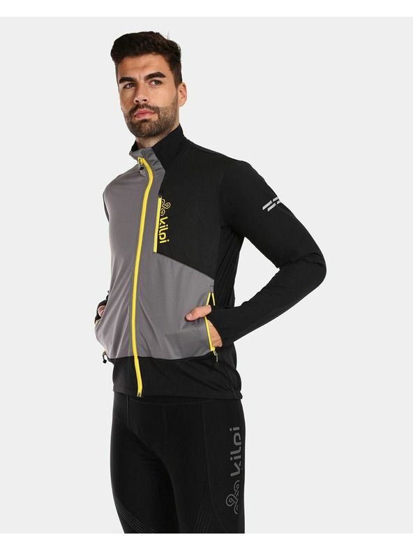 Kilpi Pánská běžecká bunda Kilpi NORDIM-M Šedá