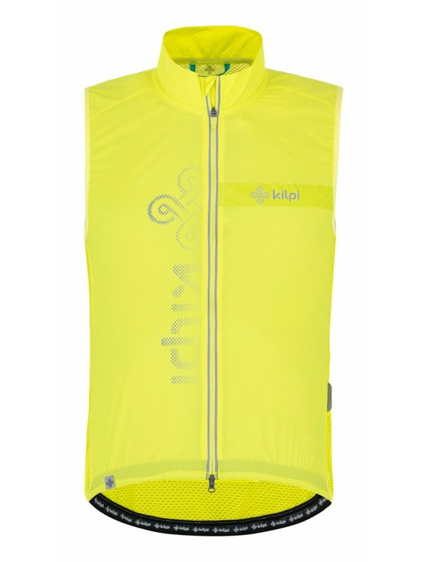 Kilpi Pánská cyklistická vesta Kilpi FLOW-M Světle zelená