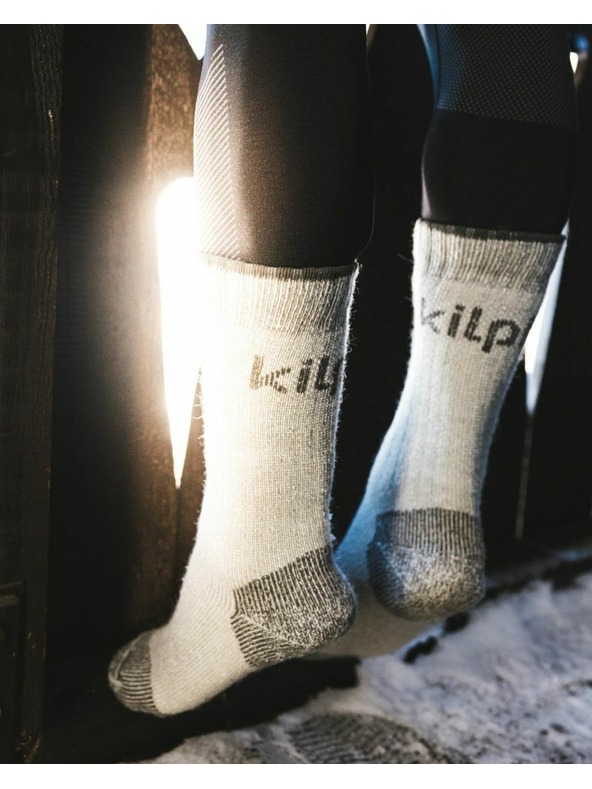 Kilpi Vlněné ponožky Kilpi LECCO-U Světle šedá