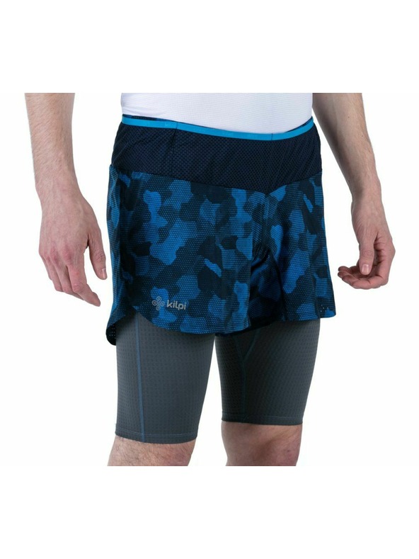 Kilpi Pánské běžecké šortky 2 in 1 Kilpi BERGEN-M Tmavě modrá