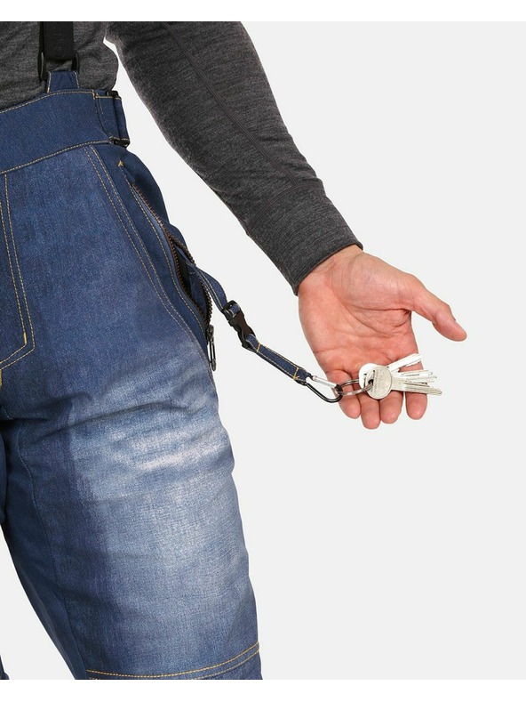 Kilpi Pánské softshellové lyžařské kalhoty Kilpi JEANSO-M Tmavě modrá