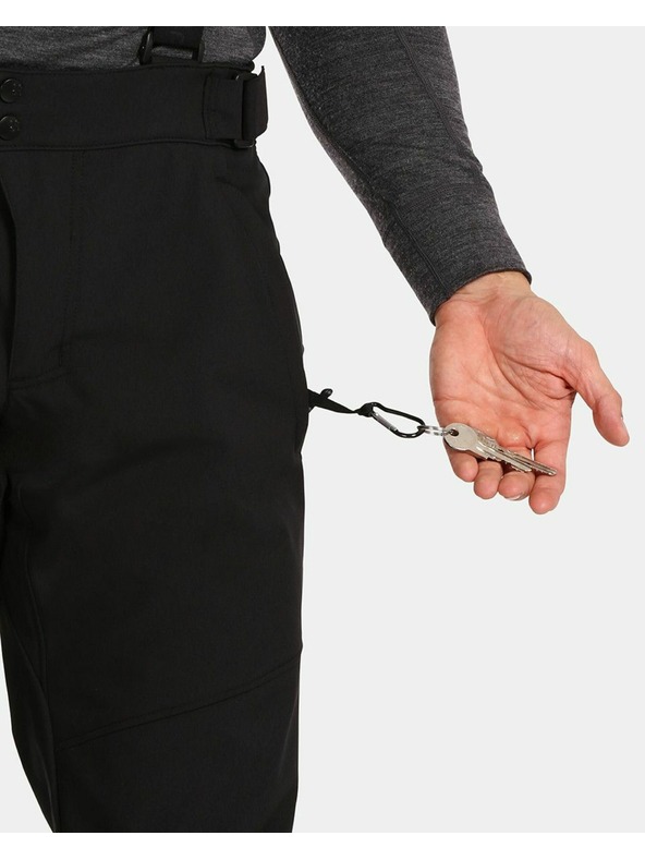 Kilpi Pánské softshellové lyžařské kalhoty Kilpi RHEA-M Černá