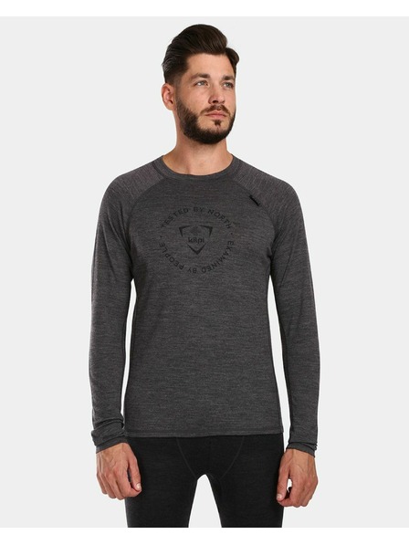 Kilpi Pánské termoprádlo s dlouhým rukávem Kilpi MAVORA TOP-M Tmavě šedá