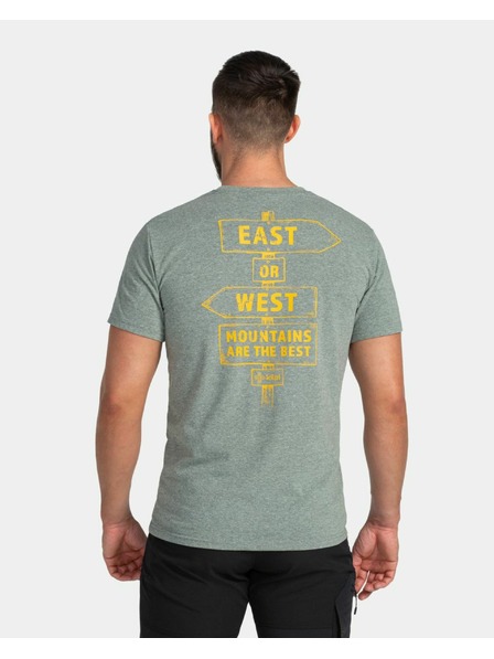 Kilpi Pánské bavlněné triko Kilpi BANDE-M Tmavě zelená