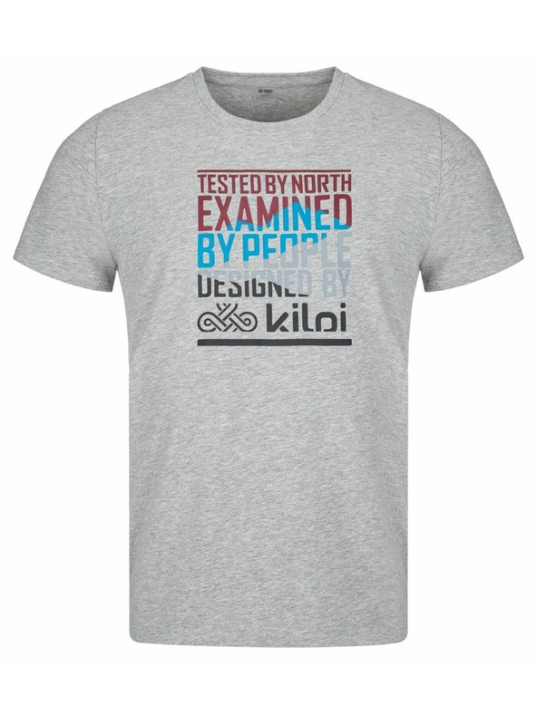 Kilpi Pánské bavlněné tričko Kilpi TYPON-M Světle šedá