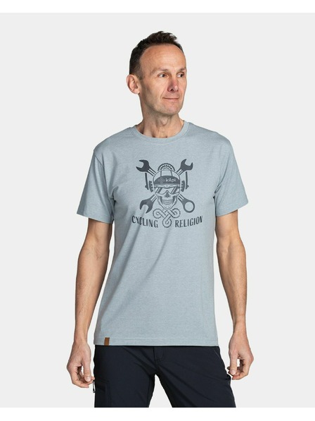 Kilpi Pánské bavlněné triko Kilpi SKULLY-M Světle šedá