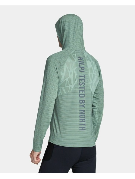 Kilpi Pánské funkční tričko s dlouhým rukávem Kilpi AILEEN-M Tmavě zelená