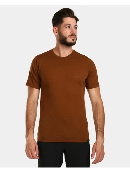 Kilpi Pánské tričko z merino vlny Kilpi SLOPER-M Hnědá