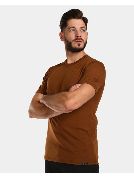 Kilpi Pánské tričko z merino vlny Kilpi SLOPER-M Hnědá