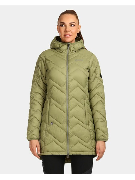 Kilpi Dámský zateplený kabát Kilpi LEILA-W Zelená